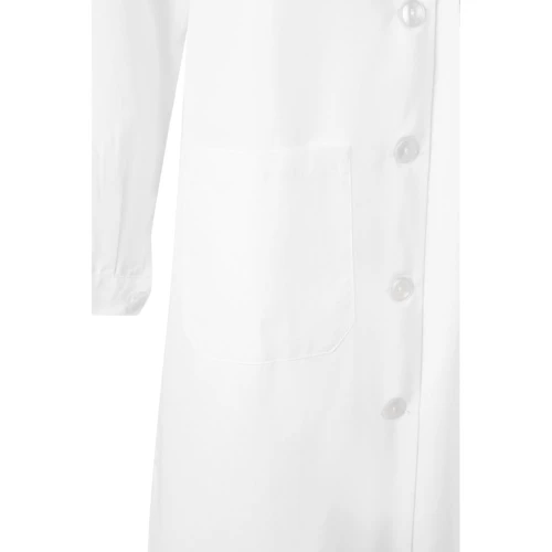 VL RAMA. Hosszú ujjú bordázott szövet konyhaköpeny (175g/m²), pamut twill (35%) és poliészter (65%)