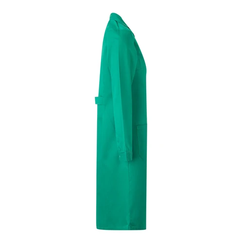 VL RAMA. Hosszú ujjú bordázott szövet konyhaköpeny (175g/m²), pamut twill (35%) és poliészter (65%)