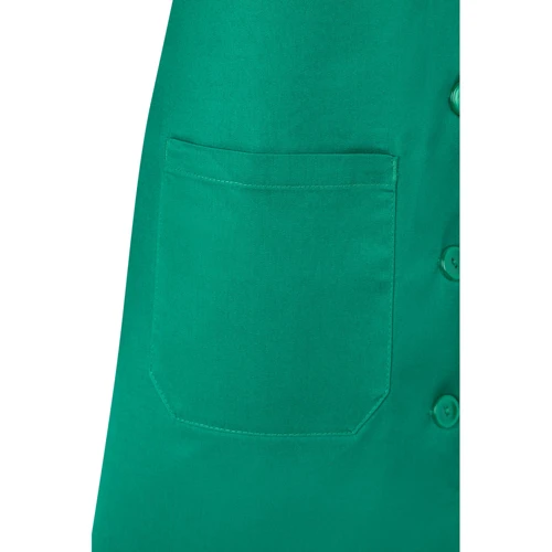 VL RAMA. Hosszú ujjú bordázott szövet konyhaköpeny (175g/m²), pamut twill (35%) és poliészter (65%)