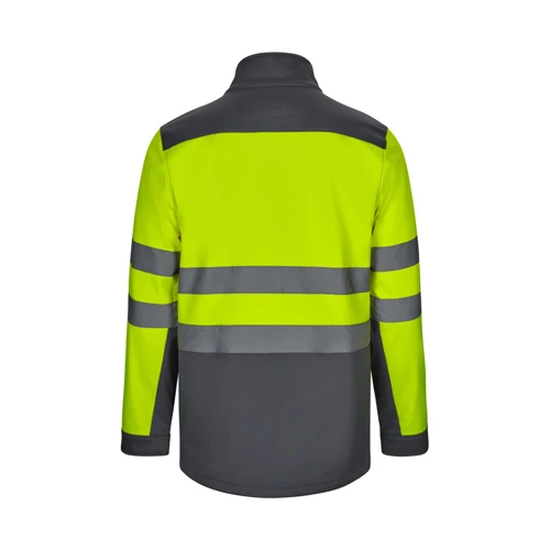 VL HESTIA. Kéttónusú soft shell dzseki (280g/m²), poliészterből (96%) és elasztánból (4%) Kék Sárga 