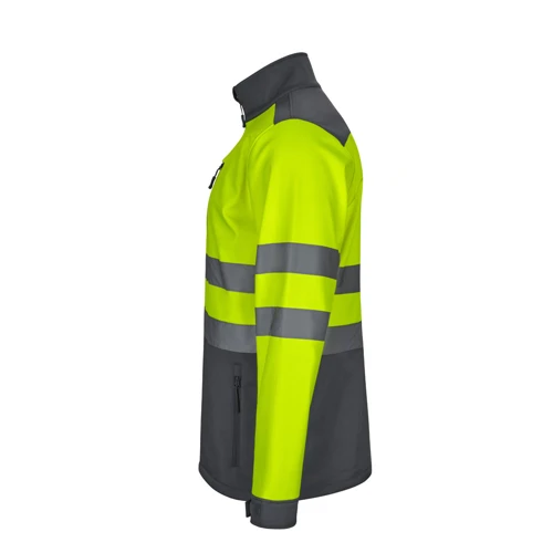 VL HESTIA. Kéttónusú soft shell dzseki (280g/m²), poliészterből (96%) és elasztánból (4%) Kék Sárga 