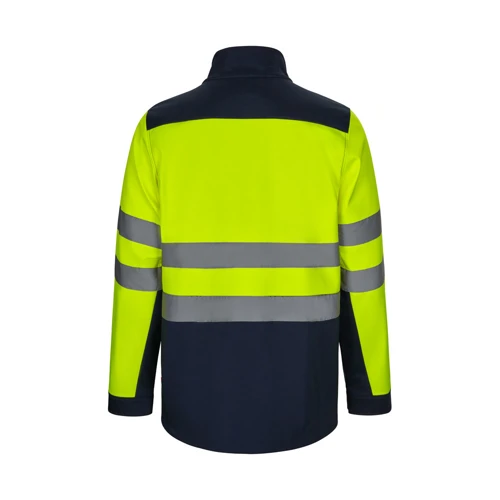 VL HESTIA LARGE. Kéttónusú soft shell kabát (280g/m²), gyapjú béléssel és TPU membránnal, poliészterből (96%) és elasztánból (4%) Kék Sárga 
