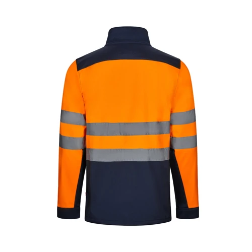 VL HESTIA LARGE. Kéttónusú soft shell kabát (280g/m²), gyapjú béléssel és TPU membránnal, poliészterből (96%) és elasztánból (4%) Kék Sárga 