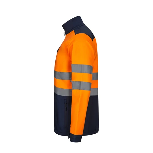VL HESTIA LARGE. Kéttónusú soft shell kabát (280g/m²), gyapjú béléssel és TPU membránnal, poliészterből (96%) és elasztánból (4%) Kék Sárga 