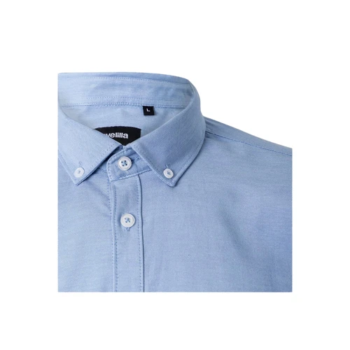 VL PRITHVI MAN. Férfi Oxford ing (180 g/m²) pamutból (50%), poliészterből (45%) és elasztánból (5%)