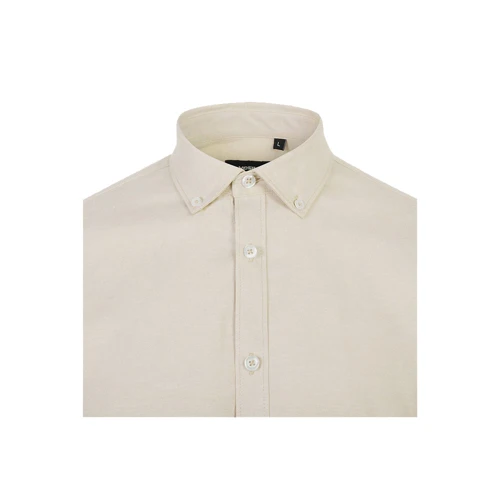 VL PRITHVI MAN. Férfi Oxford ing (180 g/m²) pamutból (50%), poliészterből (45%) és elasztánból (5%)