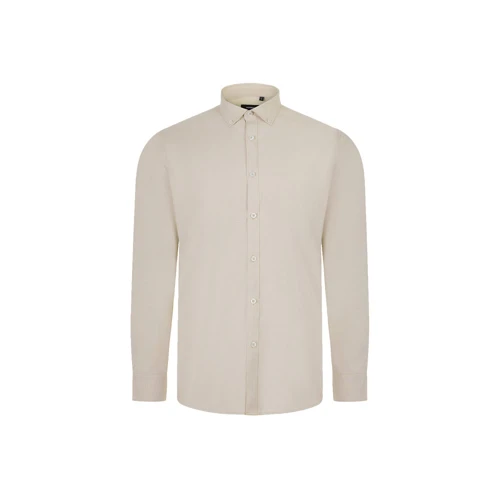 VL PRITHVI MAN. Férfi Oxford ing (180 g/m²) pamutból (50%), poliészterből (45%) és elasztánból (5%)