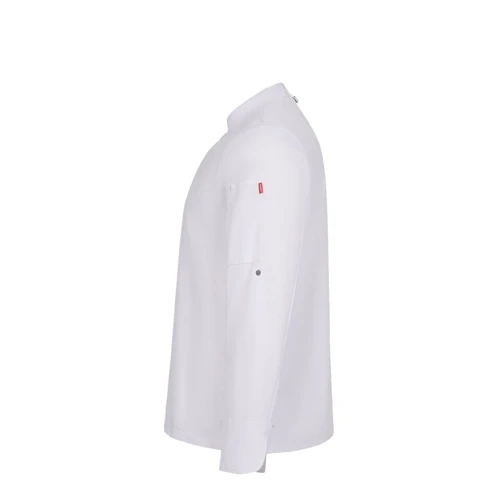 VL AGNI. Unisex konyhai kabát (190 g/m²) pamutból (35%) és újrahasznosított poliészterből (65%) Fekete 