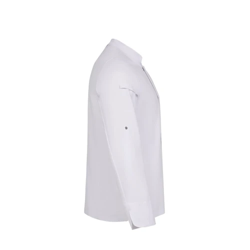VL AGNI. Unisex konyhai kabát (190 g/m²) pamutból (35%) és újrahasznosított poliészterből (65%) Fekete 
