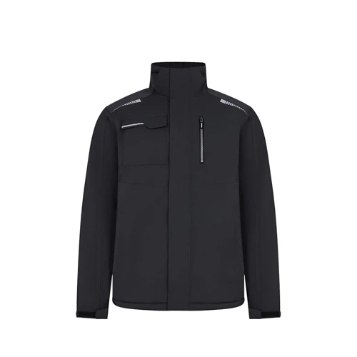 VL NYX. Steppelt kabát (180 g/m²), újrahasznosított poliészterből (50%) és poliészterből (50%) készült Fekete 
