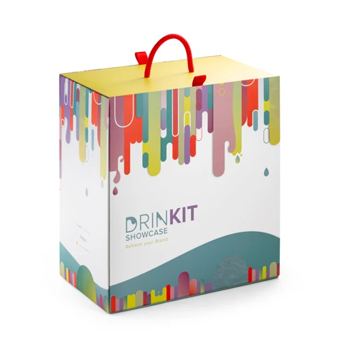 DRINKIT SHOWCASE. Emblémázott ital tároló bemutatókészlet Vegyes színek 