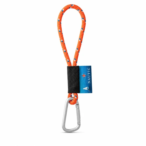 Nyomtatott minta Lanyard NAUTIC Short (Ø 7 mm) Hexakróm Narancssárga 