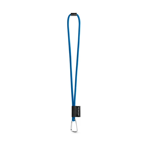 75089. SET Lanyard TUBE Long (Ø 7 mm) 55 mm-es D-alakú karabinerrel és Ø 7 mm-es biztonsági csattal 303 - Kék 