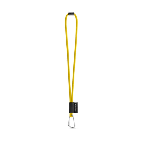 75089. SET Lanyard TUBE Long (Ø 7 mm) 55 mm-es D-alakú karabinerrel és Ø 7 mm-es biztonsági csattal 310 - Sárga 
