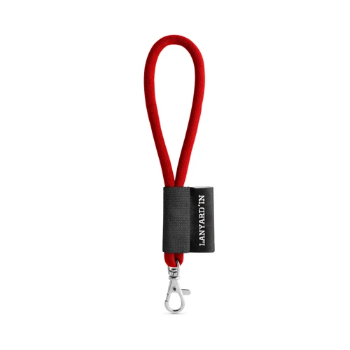 75090. SET Lanyard TUBE Short (Ø 7 mm) 9 mm-es karabinerrel 302 - Piros 