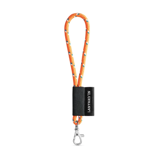 75092. SET Lanyard NAUTIC Short (Ø 7 mm) nyakpánt 9 mm-es karabinerrel Hexakróm Narancssárga 