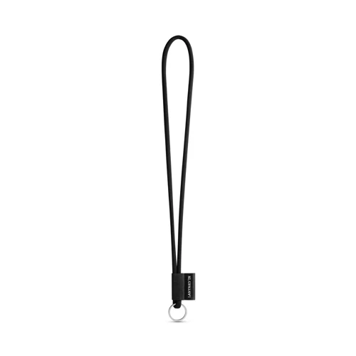 75093. SET Lanyard TUBE Long (Ø 7 mm) Gyűrűvel Ø 32 mm 300 - Fekete 