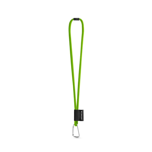 SET Lanyard TUBE Long (Ø 7 mm) 55 mm-es D-alakú karabinerrel és Ø 7 mm-es biztonsági csattal 308 - Világos zöld 