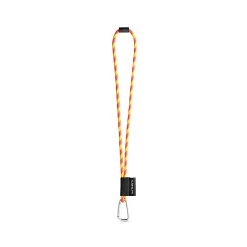 SET Lanyard TUBE Long (Ø 7 mm) 55 mm-es D-alakú karabinerrel és Ø 7 mm-es biztonsági csattal Hexakróm sárga Hexakróm Narancssárga 