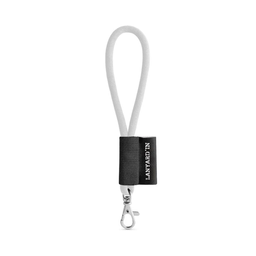 SET Lanyard TUBE Short (Ø 7 mm) 9 mm-es karabinerrel 301 - Fehér 