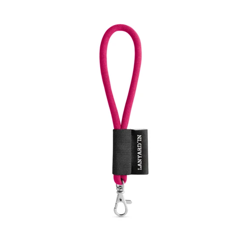 SET Lanyard TUBE Short (Ø 7 mm) 9 mm-es karabinerrel 312 - Rózsaszín 