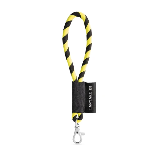 SET Lanyard TUBE Short (Ø 7 mm) 9 mm-es karabinerrel Hexakróm sárga Fekete 