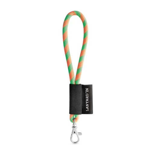 SET Lanyard TUBE Short (Ø 7 mm) 9 mm-es karabinerrel Hexachrom zöld Narancssárga 