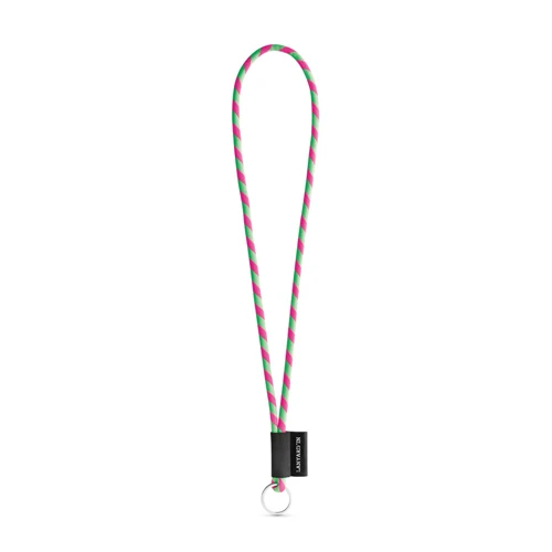 SET Lanyard TUBE Long (Ø 7 mm) Gyűrűvel Ø 32 mm Hexachrom zöld Hexakróm rózsaszín 