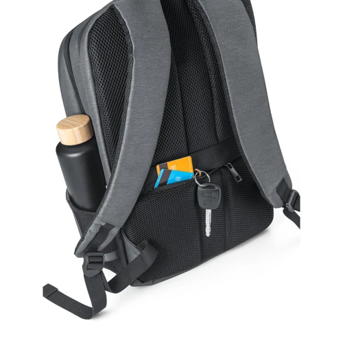 BROOKLYN. Vízálló 2Tone Nylon 15'' laptopos hátizsák 15 Világos szürke 