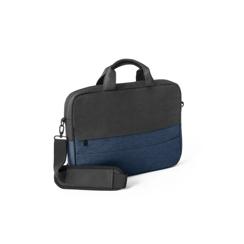 GENOA. Párnázott laptop táska 600D nagy denzitású újrahasznosított poliészterből 15" Kék 