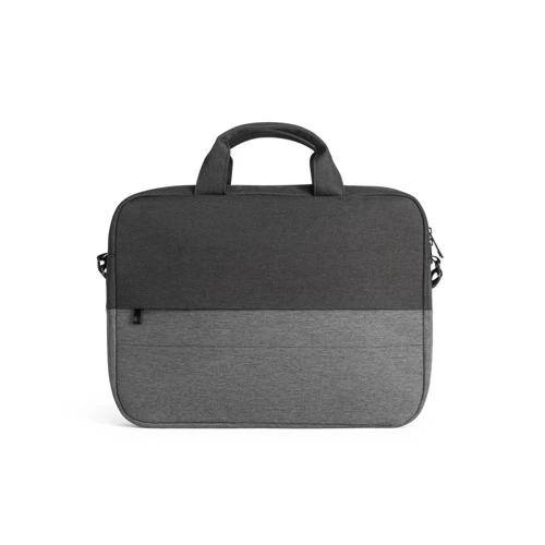 GENOA. Párnázott laptop táska 600D nagy denzitású újrahasznosított poliészterből 15" Szürke 