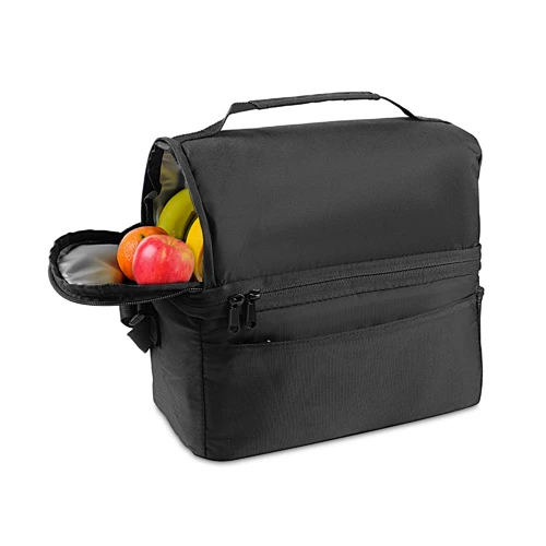 ZIPPERS COOLER. Hűtőtáska 8'5L 300D és 840D Jacquard anyagból Fekete 