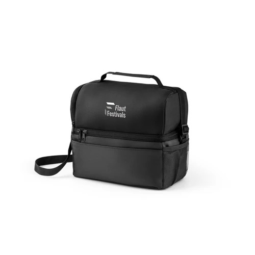 ZIPPERS COOLER. Hűtőtáska 8'5L 300D és 840D Jacquard anyagból Fekete 