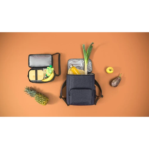 ZIPPERS COOLER. Hűtőtáska 8'5L 300D és 840D Jacquard anyagból Fekete 
