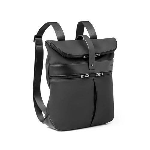 ROVER BACKPACK. Mikroszálas és PU hátizsák Fekete 