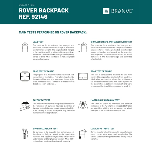 ROVER BACKPACK. Mikroszálas és PU hátizsák Fekete 