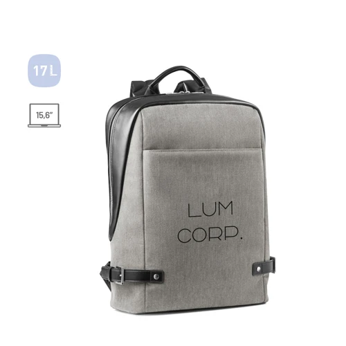 DIVERGENT BACKPACK II. Hátizsák laptophoz 15.6'' méretig szövetből és PU-ból Bézs 