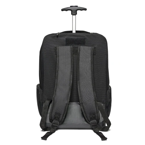 AVENIR. Laptop trolley hátizsák 17'' 1680D és 300D poliészter anyagból Fekete 