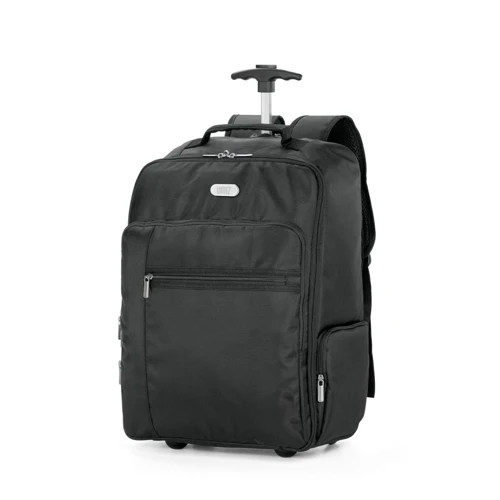 AVENIR. Laptop trolley hátizsák 17'' 1680D és 300D poliészter anyagból Fekete 