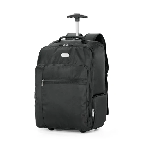 AVENIR. Laptop trolley hátizsák 17'' 1680D és 300D poliészter anyagból Fekete 
