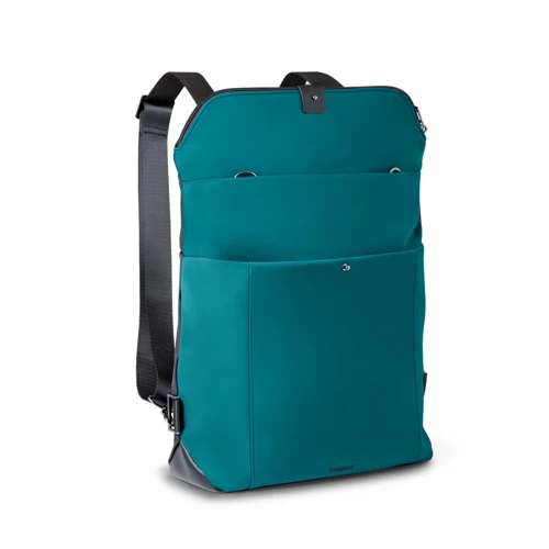 ROVER BACKPACK II. Hátizsák szövetből és PU-ból Benzin kék 