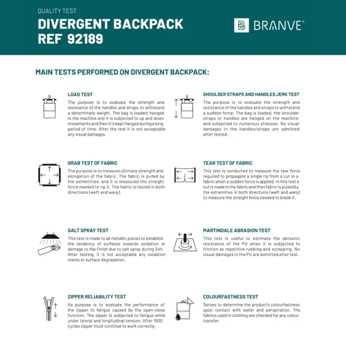 DIVERGENT BACKPACK I. Laptop hátizsák 15'6'' méretig farmer és PU anyagból Sötétkék 