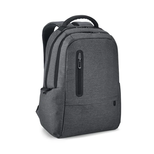 RE-BOSTON. Vízálló, 2Tone újrahasznosított nylon laptop hátizsák 210D rekesszel Sötétszürke 