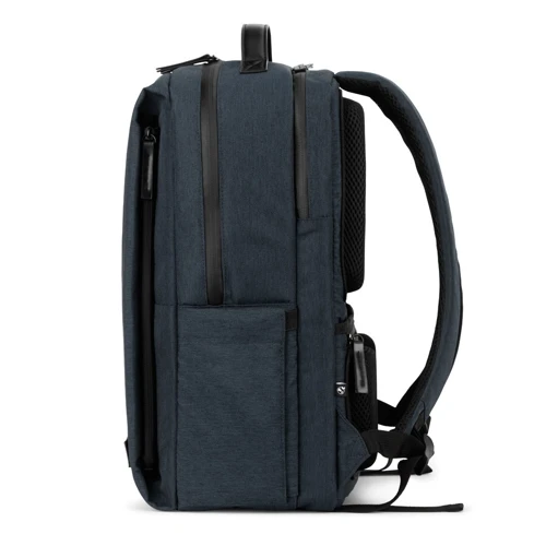 GLASGOW. Laptop hátizsák (17"), magas sűrűségű 600D újrahasznosított poliészterből készült (20L) Kék 