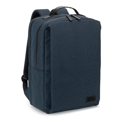 GLASGOW. Laptop hátizsák (17"), magas sűrűségű 600D újrahasznosított poliészterből készült (20L) Kék 