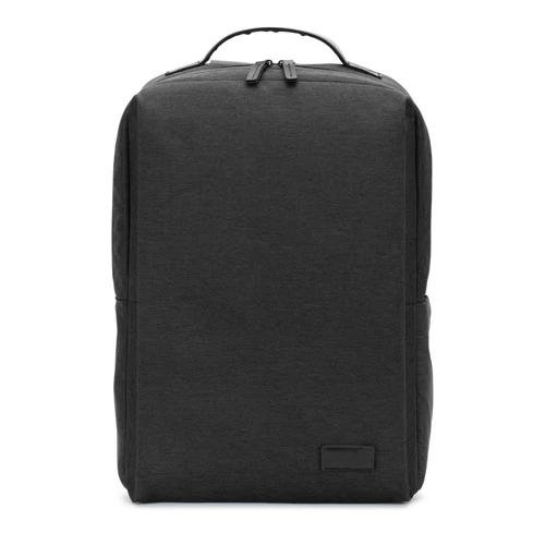 GLASGOW. Laptop hátizsák (17"), magas sűrűségű 600D újrahasznosított poliészterből készült (20L) Sötétszürke 