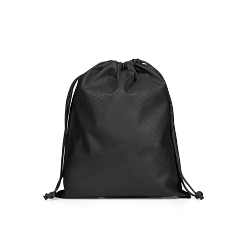 GIFT BAG M. Közepes méretű nem szőtt, hátizsák stílusú táska (60 g/m²) Fekete 