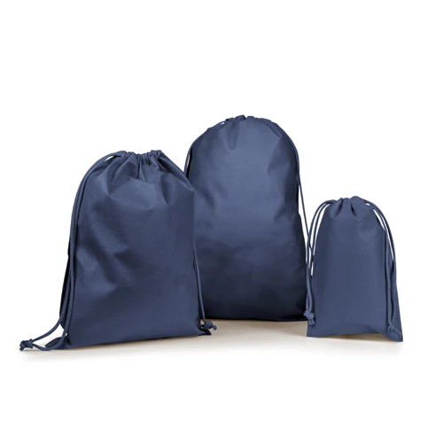 GIFT BAG L. Nagy méretű, nem szőtt, hátizsák stílusú táska (60 g/m²) Kék 