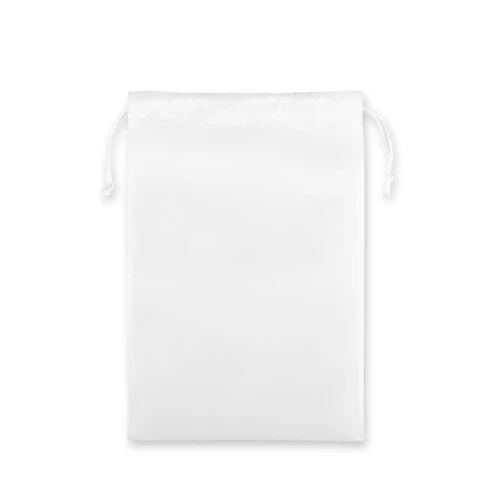 GIFT BAG L. Nagy méretű, nem szőtt, hátizsák stílusú táska (60 g/m²) Fehér 