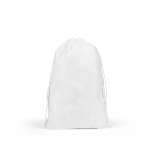 GIFT BAG L. Nagy méretű, nem szőtt, hátizsák stílusú táska (60 g/m²) Fehér 